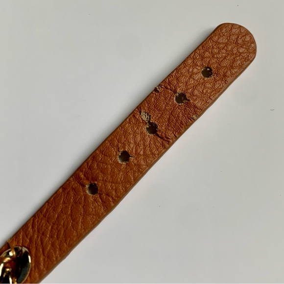 🐍Soft Faux Brown Leather Adjustable Wrap Bracelet with Gold Tone by ViVl - Picture 7 of 11